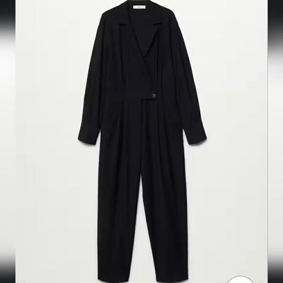 NWT Mango Wrap neckline jumpsuit Size Small - Picture 1 of 6